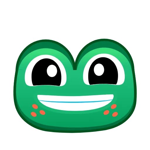 😁 Эмодзи «🥰 Анимированный набор эмоджи с лягушками» для Telegram