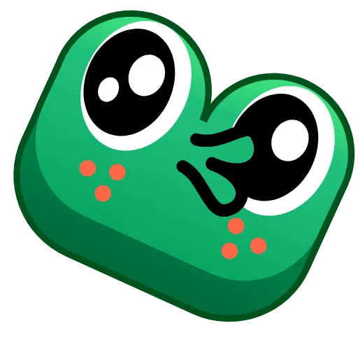 😗 Эмодзи «🥰 Анимированный набор эмоджи с лягушками» для Telegram
