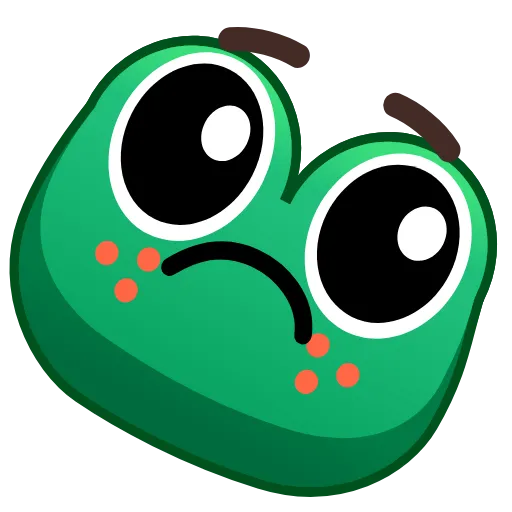 😟 Эмодзи «🥰 Анимированный набор эмоджи с лягушками» для Telegram
