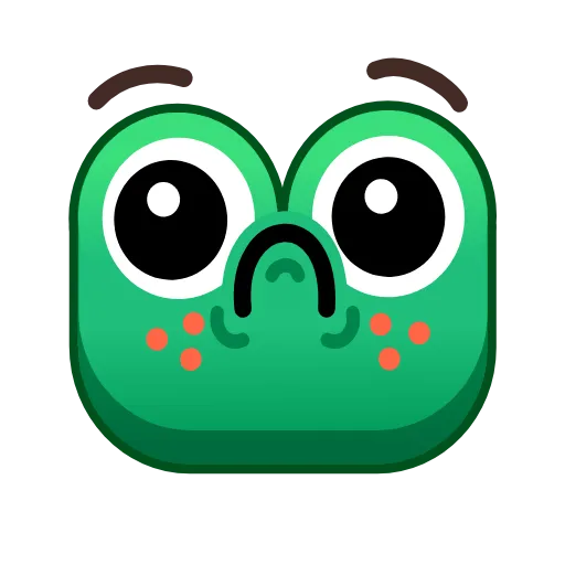 ☹️ Эмодзи «🥰 Анимированный набор эмоджи с лягушками» для Telegram