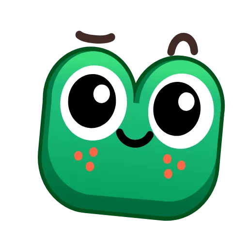 😉 Эмодзи «🥰 Анимированный набор эмоджи с лягушками» для Telegram
