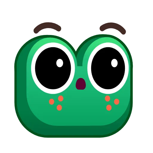 😨 Стикер «Frog Emoji» для Telegram