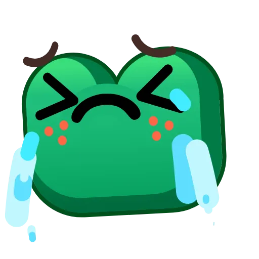 😭 Стикер «Frog Emoji» для Telegram