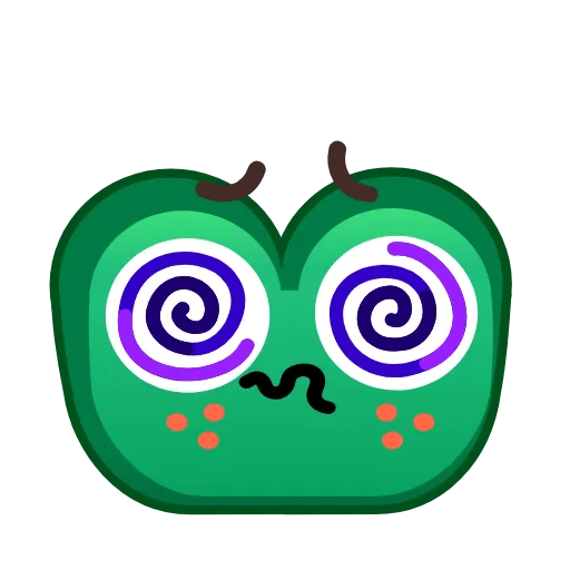 😵‍💫 Стикер «Frog Emoji» для Telegram