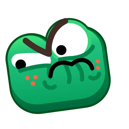 😠 Стикер «Frog Emoji» для Telegram