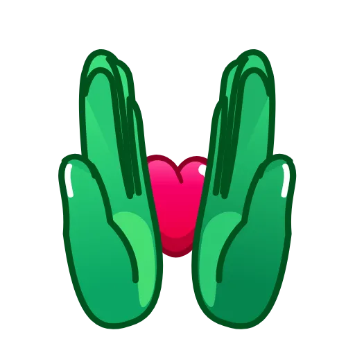 ❤️ Стикер «Frog Emoji» для Telegram