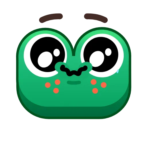 😢 Стикер «Frog Emoji» для Telegram
