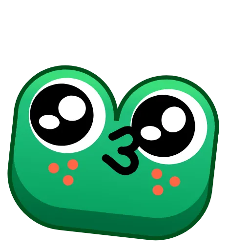 😘 Стикер «Frog Emoji» для Telegram