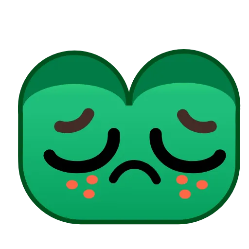 😔 Стикер «Frog Emoji» для Telegram
