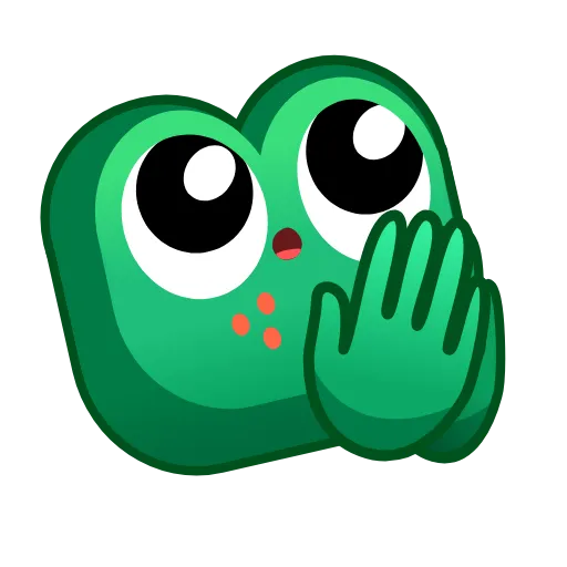 🙏 Стикер «Frog Emoji» для Telegram