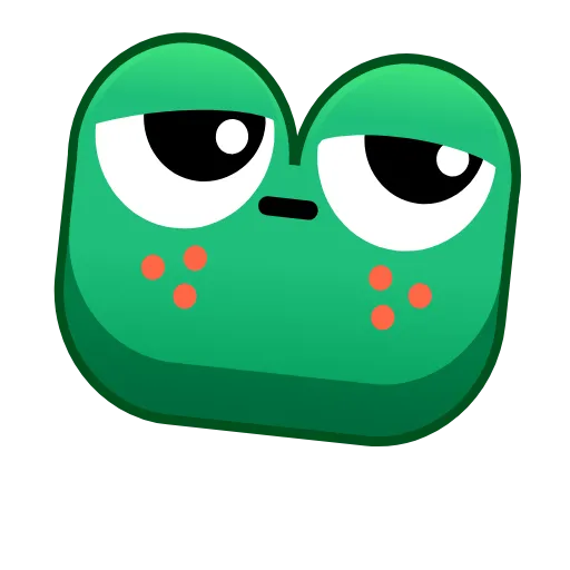 😑 Стикер «Frog Emoji» для Telegram