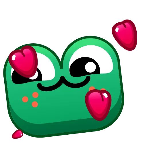🥰 Стикер «Frog Emoji» для Telegram
