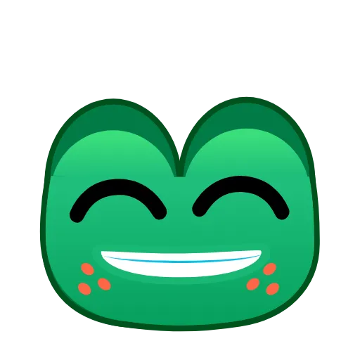 😁 Стикер «Frog Emoji» для Telegram
