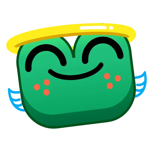 😇 Стикер «Frog Emoji» для Telegram