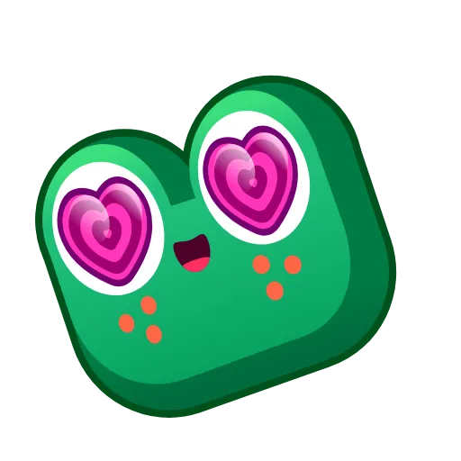 😍 Стикер «Frog Emoji» для Telegram