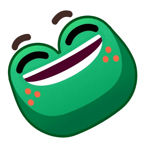 😅 Стикер «Frog Emoji» для Telegram