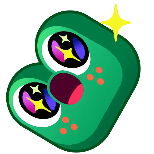 🤩 Стикер «Frog Emoji» для Telegram