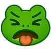 🤮 Эмодзи «❤ Набор эмоджи с лягушкой Лидой» для Telegram