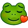 ❤️ Эмодзи «❤ Набор эмоджи с лягушкой Лидой» для Telegram