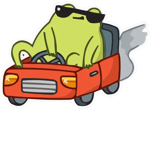 🚘 Эмодзи «Frog Mix» для Telegram