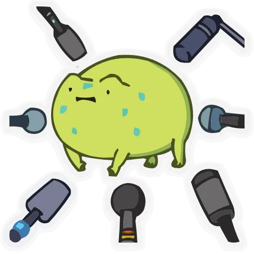 🎤 Эмодзи «Frog Mix» для Telegram