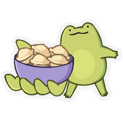 🥟 Эмодзи «Frog Mix» для Telegram