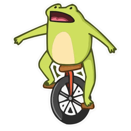 🚲 Эмодзи «Frog Mix» для Telegram