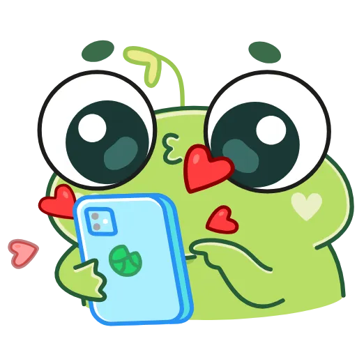 👍 Эмодзи «Лягуш Пип» для Telegram