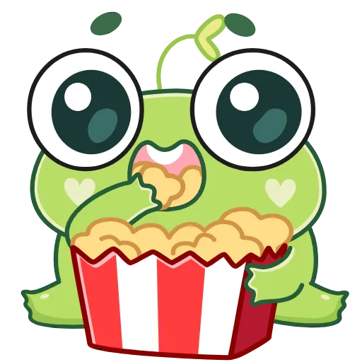🍿 Эмодзи «Лягуш Пип» для Telegram