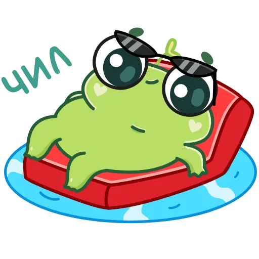 😎 Эмодзи «Лягуш Пип» для Telegram