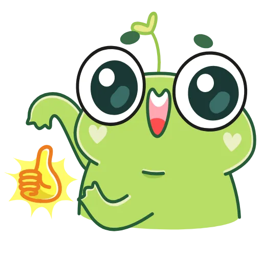 🤩 Эмодзи «Лягуш Пип» для Telegram