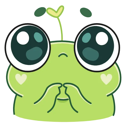 🥺 Эмодзи «Лягуш Пип» для Telegram