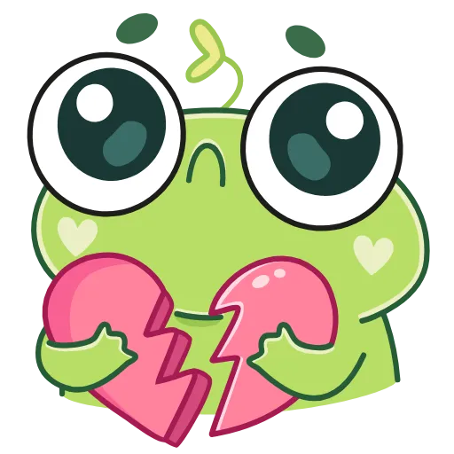 💔 Эмодзи «Лягуш Пип» для Telegram
