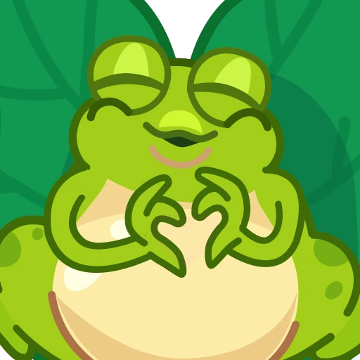 ❤️ Стикер «Frog Witch» для Telegram