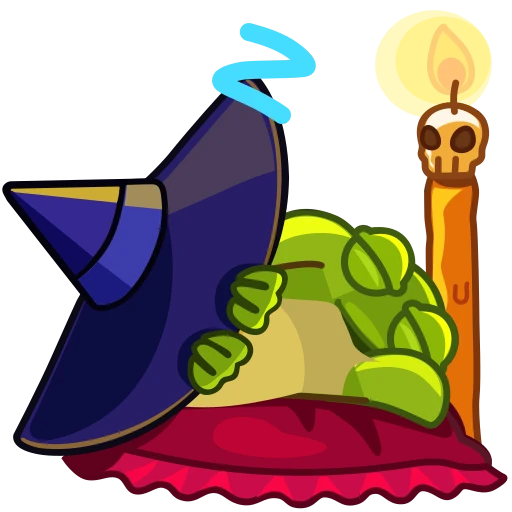 😴 Стикер «Frog Witch» для Telegram