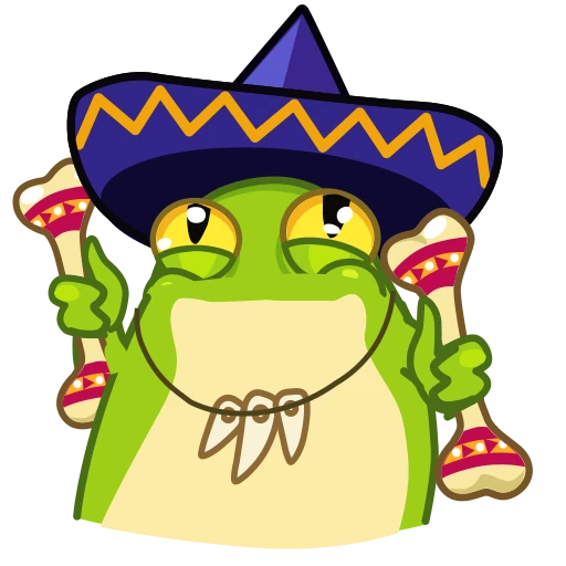 🕺 Стикер «Frog Witch» для Telegram