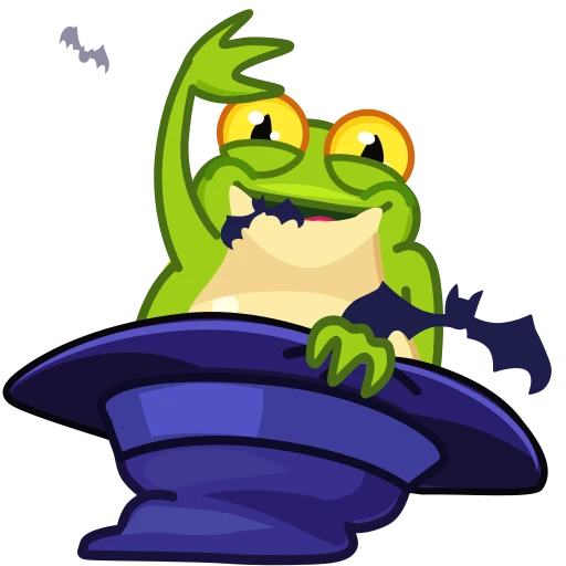 👋 Стикер «Frog Witch» для Telegram