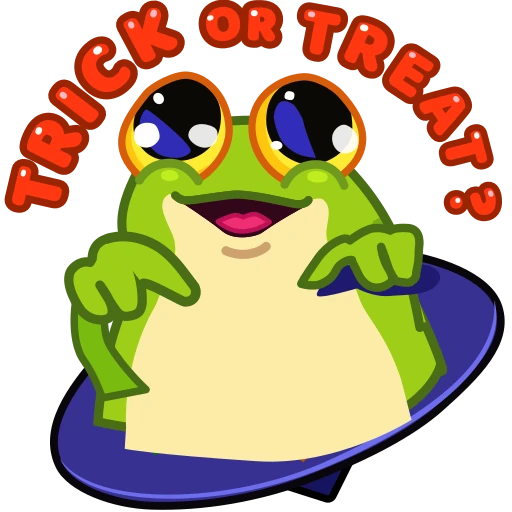 🍭 Стикер «Frog Witch» для Telegram