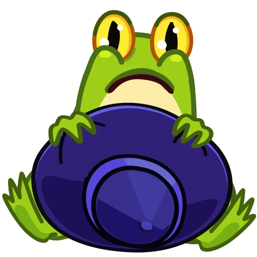 😱 Стикер «Frog Witch» для Telegram