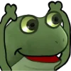 🙌 Эмодзи «😐 Worry frog emoji - Тревожный лягушонок» для Telegram