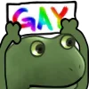 🏳️‍🌈 Эмодзи «😐 Worry frog emoji - Тревожный лягушонок» для Telegram