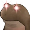 🚨 Эмодзи «😐 Worry frog emoji - Тревожный лягушонок» для Telegram