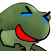 🤣 Эмодзи «😐 Worry frog emoji - Тревожный лягушонок» для Telegram