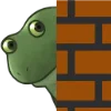 👀 Эмодзи «😐 Worry frog emoji - Тревожный лягушонок» для Telegram