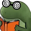 🤓 Эмодзи «😐 Worry frog emoji - Тревожный лягушонок» для Telegram