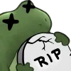 🪦 Эмодзи «😐 Worry frog emoji - Тревожный лягушонок» для Telegram
