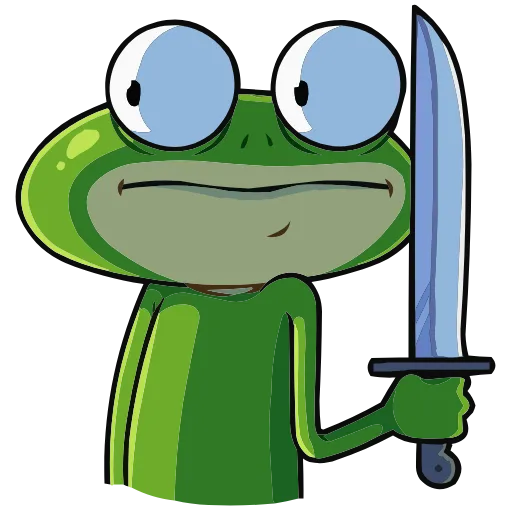 🔪 Эмодзи «Лягуш и Квакуша» для Telegram