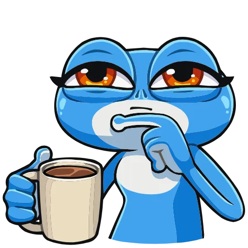 ☕️ Эмодзи «Лягуш и Квакуша» для Telegram