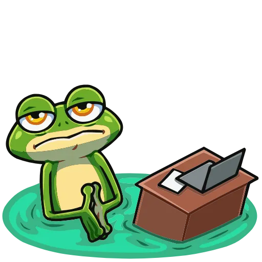 Стикерпак Лягуш и Квакуша для Telegram