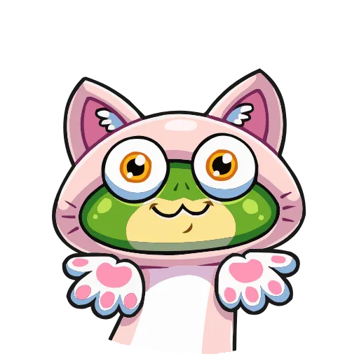🐾 Эмодзи «Лягуш и Квакуша» для Telegram